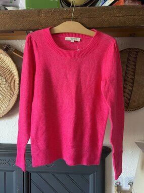 NWT Barbie Pink Sweater Loft XS